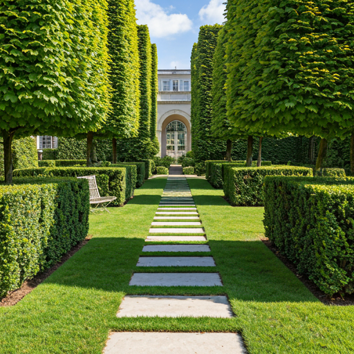 Pristine landscaped garden