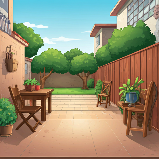 Backyard patio