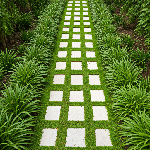 Neat garden path